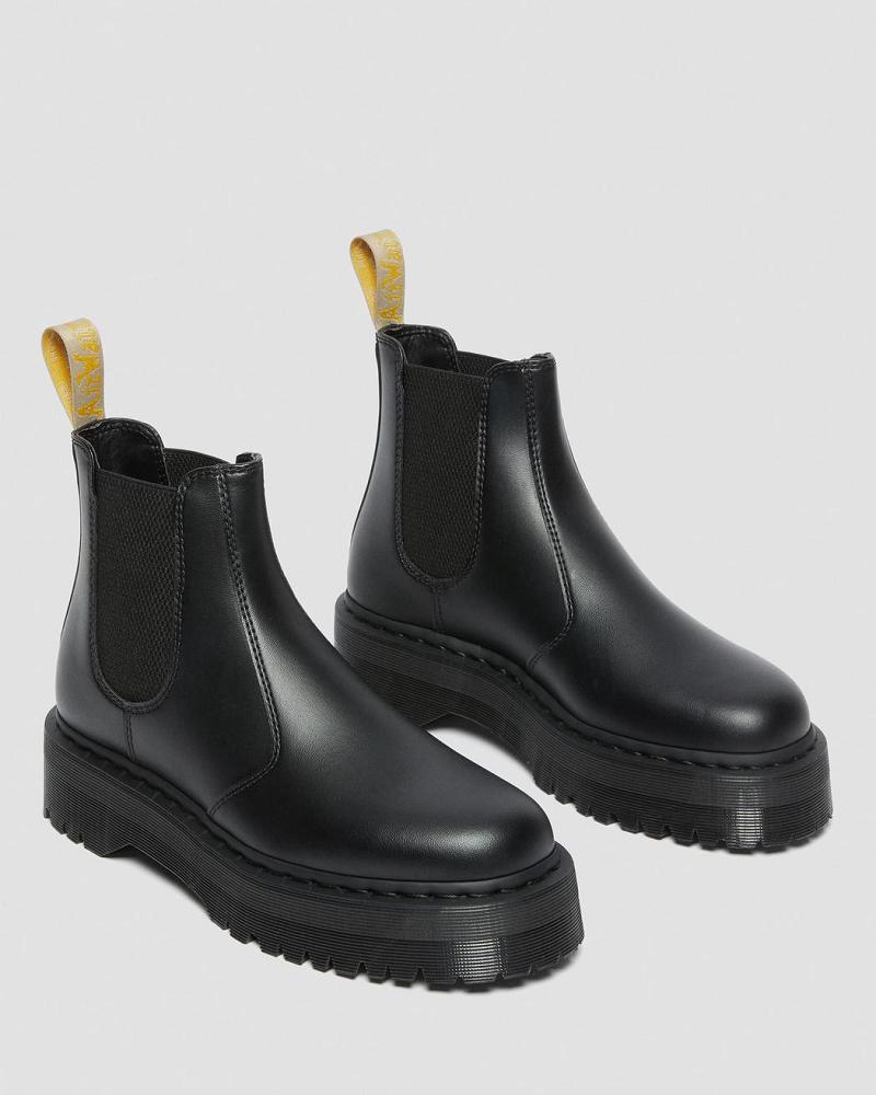 Black Women's Dr Martens Vegan 2976 Felix Platform Ankle Boots | CA 72LIS